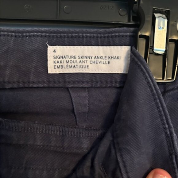 Gap Navy Blue Skinny Ankle Khaki 4 - Picture 5 of 9